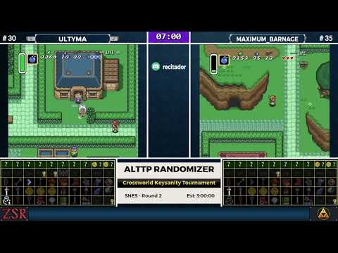 ALttPR Crossworld Keysanity Tournament: WB Round 2 - Ultyma vs. Maximum_Barnage
