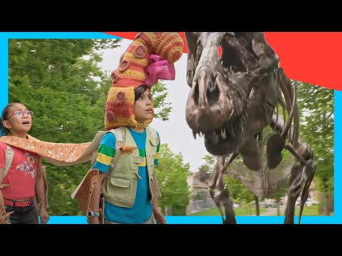 💀 Dex vs the Skeleton T-Rex! 🦖 RUN! | Dinosaurs for Kids @DinoKids