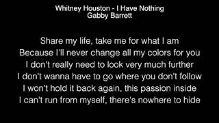 Gabby Barrett - I Have Nothing Lyrics (Whitney Houston) American Idol