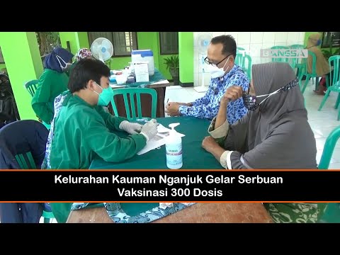 Kelurahan Kauman Nganjuk Gelar Serbuan Vaksinasi 300 Dosis