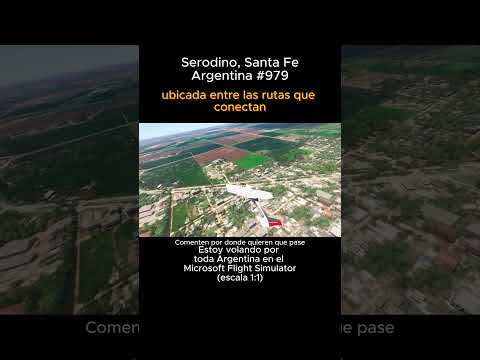 Serodino, Santa Fe desde el Microsoft Flight Simulator #serodino #santafe #msfs #joaha45 #argentina
