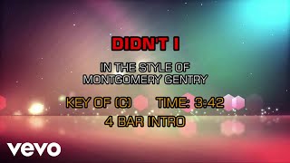 Montgomery Gentry - Didn't I (Karaoke)