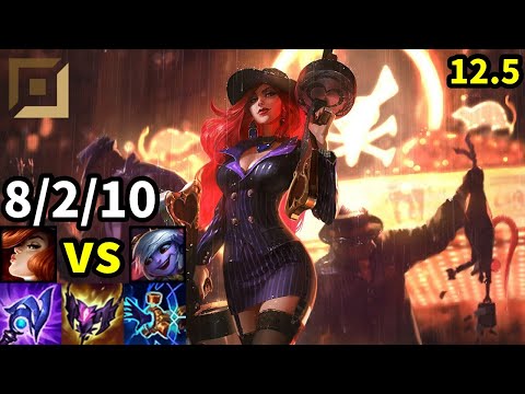Miss Fortune ADC vs Tristana - KR Grandmaster | Patch 12.5