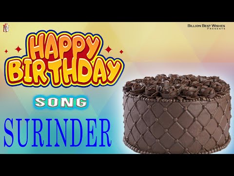Surinder Happy Birthday - Birthday Video Song | Birthday Songs With Names #billionbestwishes