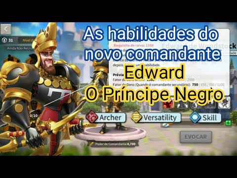 GUIA DE HABILIDADES DO EDWARD - RISE OF KINGDOMS.