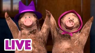 🔴 ПРЯМОЙ ЭФИР! LIVE Маша и Медведь 👱‍♀️🐻 Все серии про дружбу 🎬🍿👫
