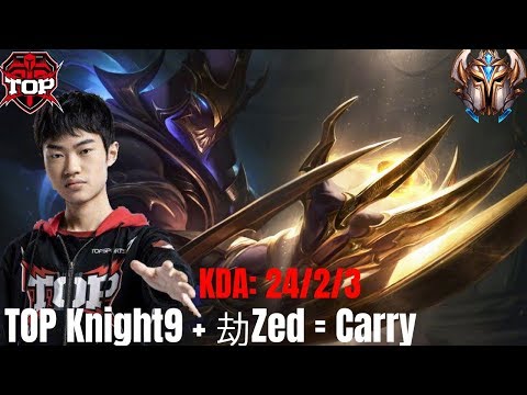 When Knight9 Hard Carry with Zed in KR SoloQ 2019