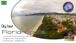 preview picture of video 'Florianópolis - Jurere - Joaquina - Passeio de Carro - cenas aéras - city tour - GoPro'
