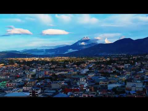 TIERRITA LINDA…!! El volcán Tungurahua visto desde Ambato