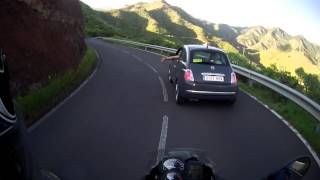 preview picture of video 'Driving through Parque rural de Anaga with a BMW F 700 GS, Tenerife, 19. 12. 2014'