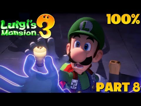 Luigi's Mansion 3 100% Walkthrough Part 8 (Floor 8: Story, All Gems, Boo, Achievement & Gold Ghost)