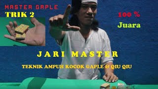 Download lagu Cara Ngocok Kartu Gaple dan Qiuqiu Biar Menang TRIK 2 - JARI MASTER || Cord Domino Trick mp3