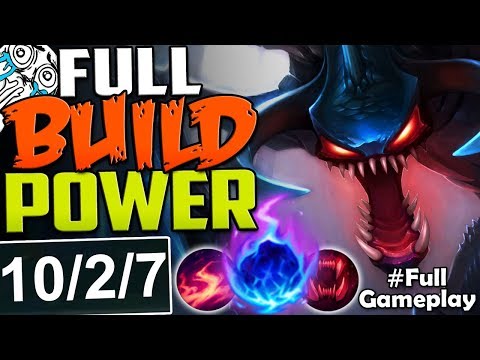 FULL BUILD POWER | LATE GAME? STRONGEST | New Runes Cho'Gath vs Aatrox TOP RANKED SEASON 8 Gameplay
