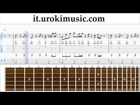 Corso di Chitarra Super Mario Bros - Theme Tablature Tab um-a276