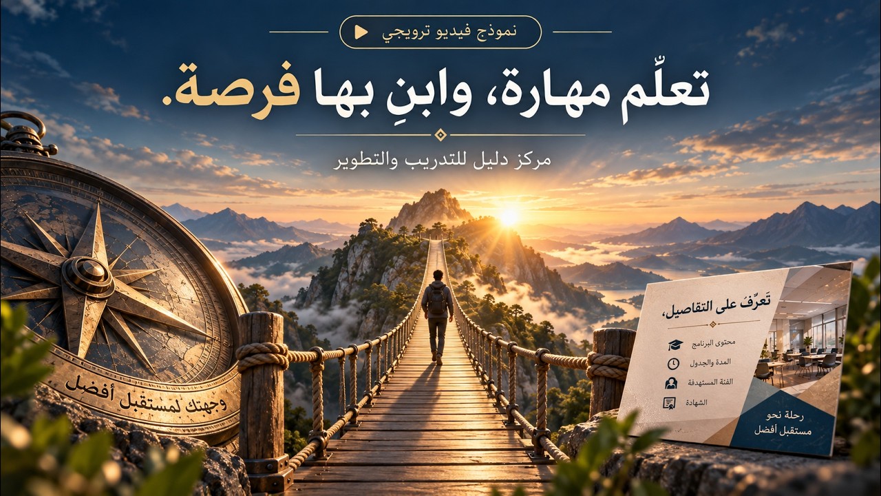 نموذج فيديو ترويجي لمركز دليل