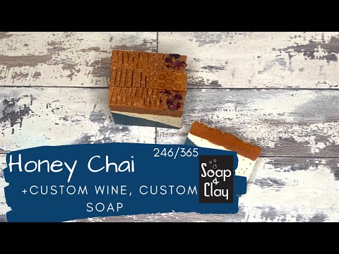 Chai Wine, in Soap Form | Slanted Layers and Textured Tops | Day 246/365