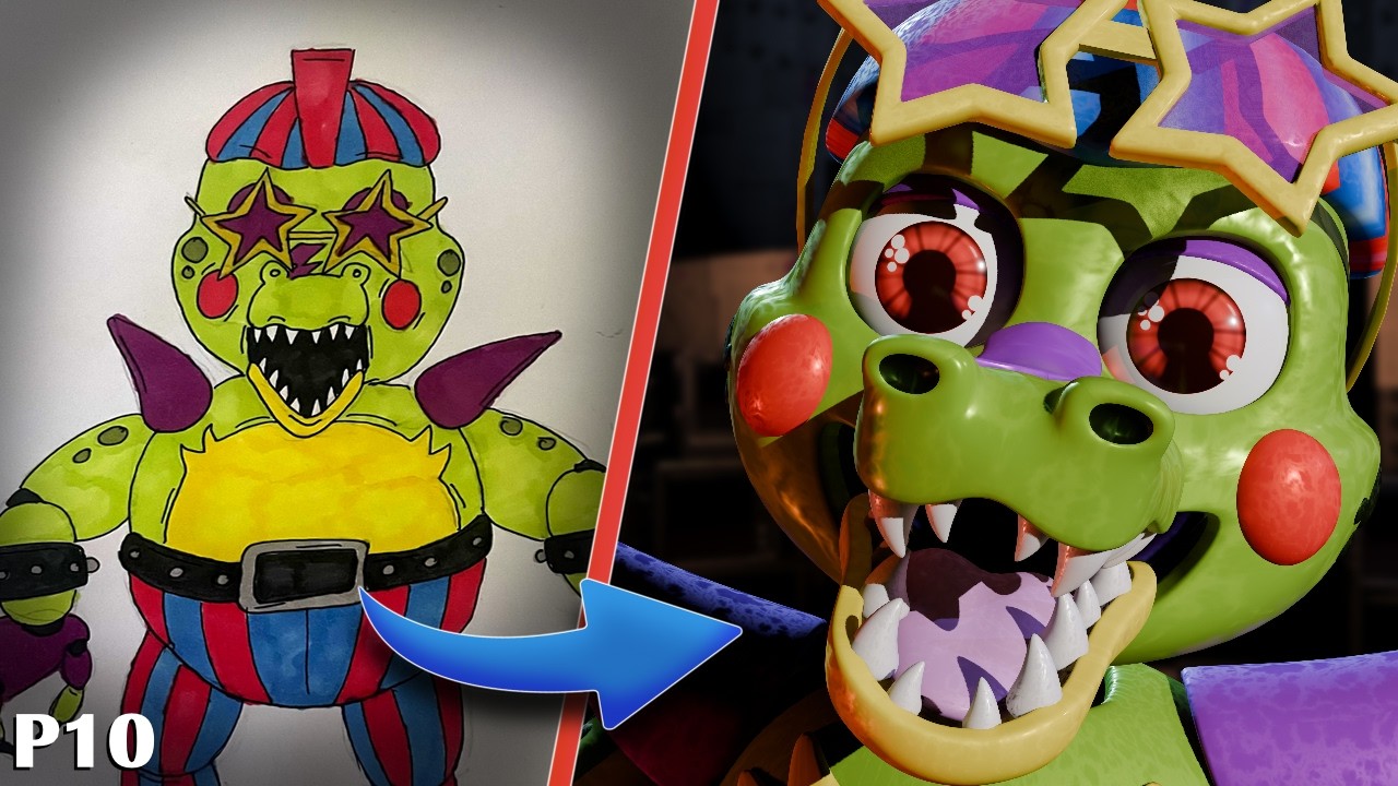 Combining FNaF Characters into One! | Animatronic Wheel Challenge!
