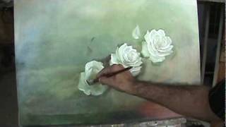 pintando um quadro de rosas parte 3