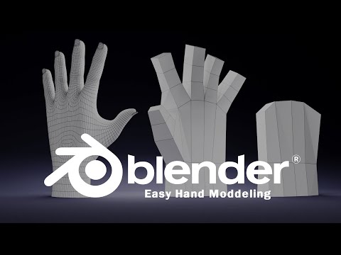 Easy Hand Modeling Tutorial In Blender 2.8 Without Using Sculpting