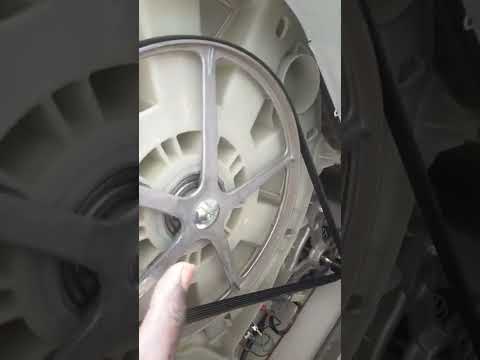 how to fit a washing machine drive belt