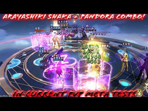 Saint Seiya: Awakening (KOTZ) - Arayashiki Shaka with Pandora Combo in Current PvP Meta!