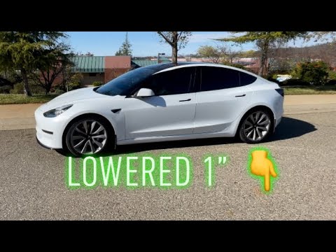 Lowering my Tesla Model 3