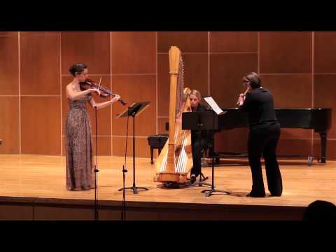 GENZMER - Trio for Flute, Viola, and Harp: 1. Fantasia - Emily Cantrell, viola - 2013