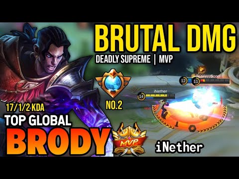 BRODY BEST BUILD 2022 | TOP GLOBAL BRODY GAMEPLAY | MOBILE LEGENDS✓