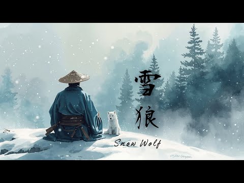 Snow Wolf – 雪狼 – Samurai Meditation on the Frozen Pines | Japanese Winter Zen Ambience