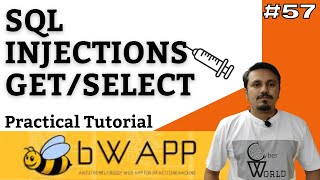 bwapp sql injection get/select || bwapp tutorial || sql injection bwapp || Cyber World Hindi