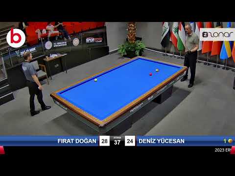 FIRAT DOĞAN & DENİZ YÜCESAN Bilardo Maçı - 2023 ERKEKLER 1.ETAP-2.TUR