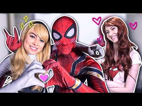 Spider-Man & Spider-Gwen - Mary Jane Dating Tips - Real Life Superhero Movie