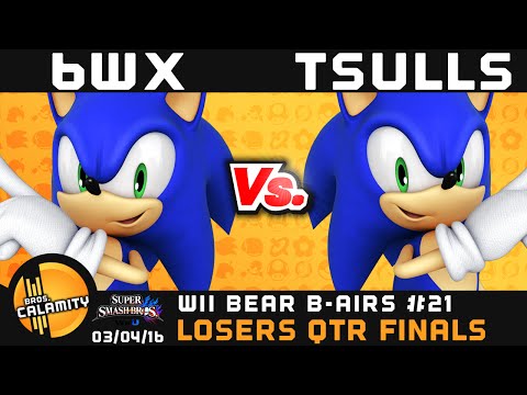 WBB #21 | Circa 6WX (Sonic) vs TSulls (Sonic) - Losers Qtr Finals - Smash 4 Wii U