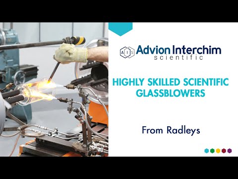 Radleys - Highly skilled scientific glassblowers at work creating precision scientific glassware