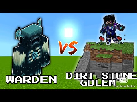 🔥⚔️WARDEN VS DIRT STONE GOLEM⚔️🔥 Mincroft