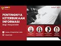 LIVE Sharing PPID Pentingnya Keterbukaan Informasi Publik Bagi Masyarakat