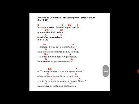 VÓS NOS DESTES, SENHOR - RUZYE - 18° Domingo - Ano A, B e C / Dias de Semana