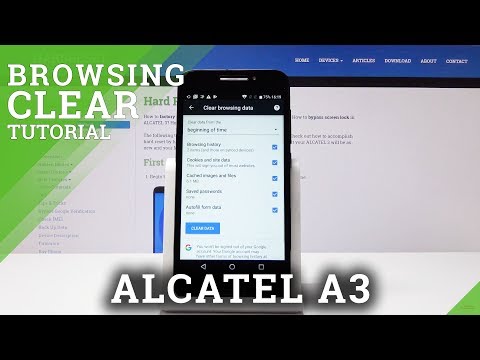 How to Clear Browser Data in ALCATEL A3 - Delete History & Cookies
