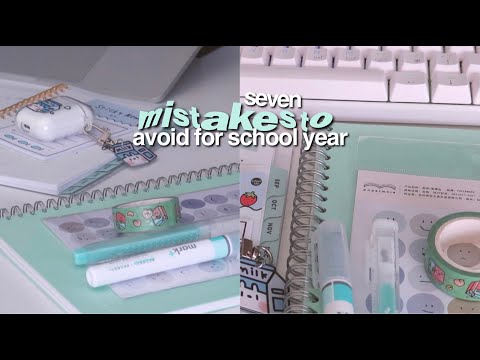 7 mistakes to AVOID for the NEW school year 🙅🏻‍♀️ back to school
