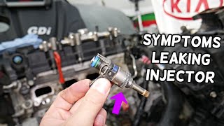 SYMPTOMS OF LEAKING FUEL INJECTOR ON KIA SORENTO, KIA SPORTAGE