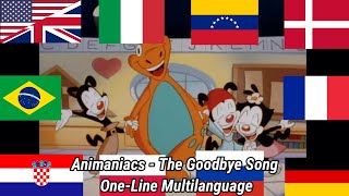 Animaniacs (1993) - The Goodbye Song One-Line Multilanguage (REMASTERED)