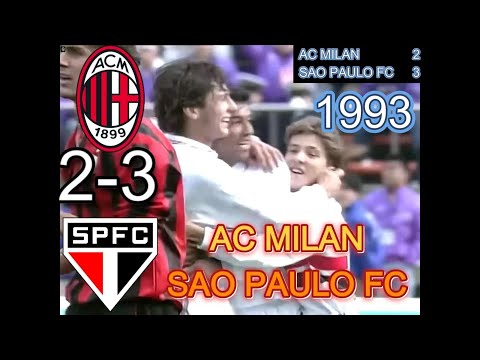 AC Milan (Italy) vs Sao Paulo FC (Brazil) All Goals 1993 Intercontinental Cup.