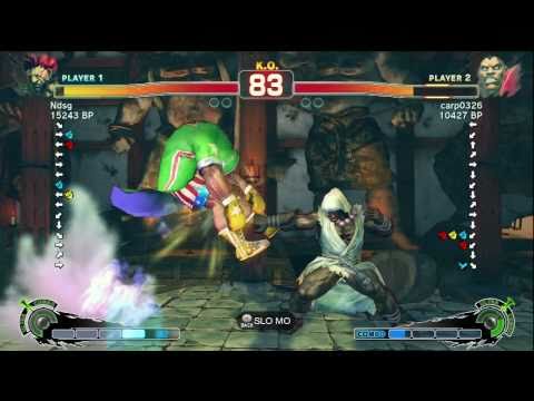Fujino [Akuma] vs carp0326 [Balrog] SSF4 Japanese Online Ranked Matches - TRUE-HD