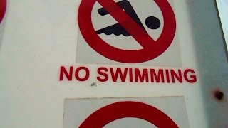 No Swiming While swimming at Your OWN RISK? (Swakop Part 3/4)
