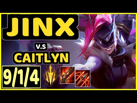 SNEAKY (JINX) vs CAITLYN - 9/1/4 KDA BOTTOM ADC CHALLENGER GAMEPLAY - NA