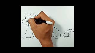 How to draw Loch Ness #shorts