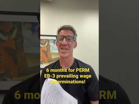 6 months is current processing time for EB-3 PERM Prevailing Wage Determinations!