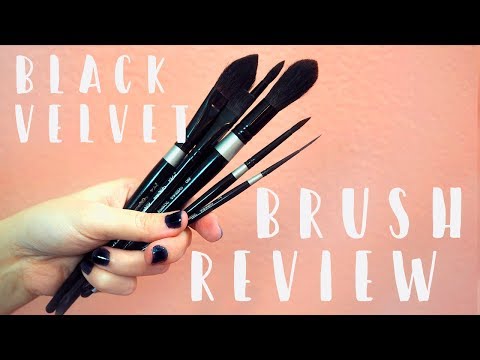 Black Velvet Watercolor Brush Review