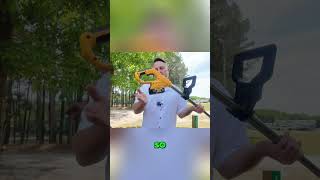 Download lagu Circular Saw Blade on a Trimmer? Cuts Brush FAST! #shorts mp3