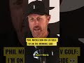 Lefty wants ALL THE SMOKE with the PGA Tour ? #shorts